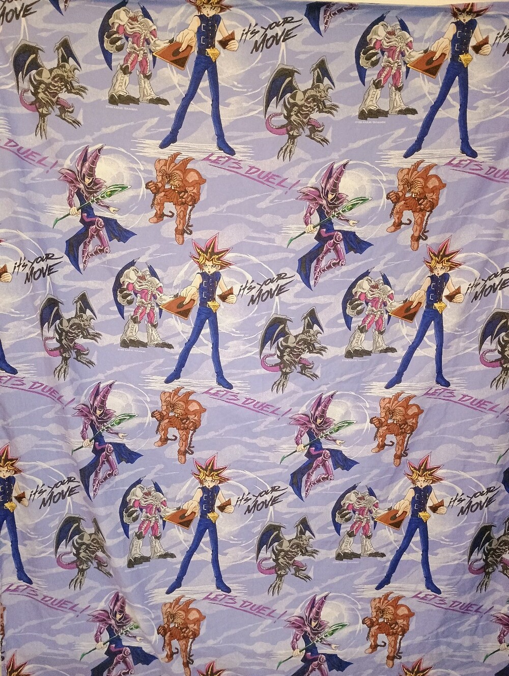 VTG Yu-Gi-Oh! Twin Size Flat Bed Sheet | Franco | Anime Bedding